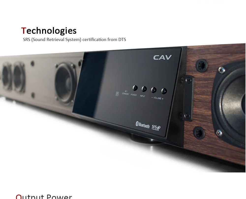 surround soundbar subwoofer coluna dts base sem fio com amplificador