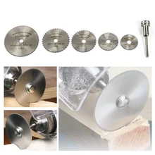

6pcs/Set HSS Rotary Saw Blades Cutting Discs Mandrel Cutoff Cutter Metal Small Saw Blade Tools For Electric Grinder Accessories