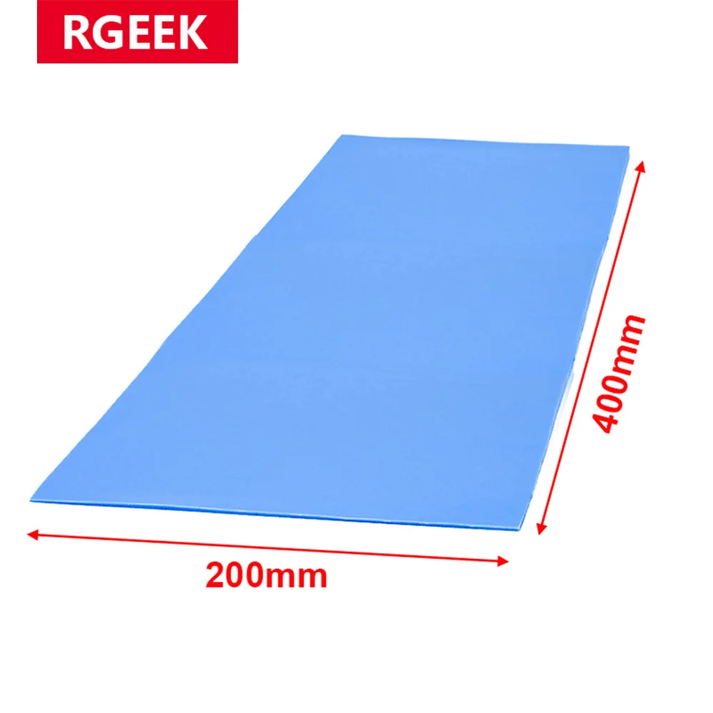 Thermal Pad RGEEK 6.0 W/mK 200*400mm Thermal Conductivity CPU Heatsink Cooling Conductive Silicone Pad