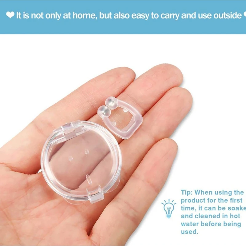 Portable Magnetic Anti Snoring Nasal Dilator Stop Snore Nose Clip Device Easy Breathe Improve Sleeping for Men Women stop snoring nose clip nasal breathing dilator stop snoring
