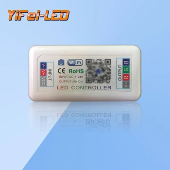 

Led WiFi controller mobile phone app LED control light with RGB controller seven color controller manufacturer direct sales