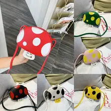 Новинка; модная детская сумка из искусственной кожи на молнии в горошек для девочек; ; маленький кошелек; сумка через плечо; милый подарок