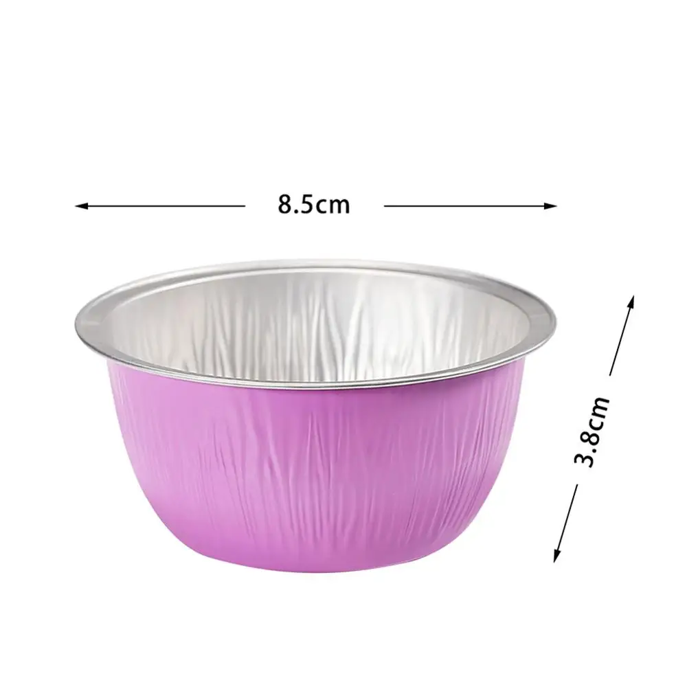 Розовая Круглая Форма плавильные восковые чаши из алюминиевой фольги для депиляции волос депиляция бобов крем-Чаша инструмент для удаления волос