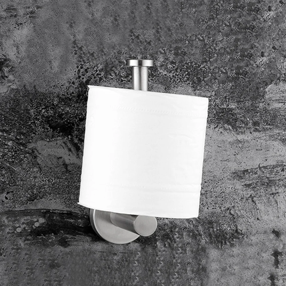 Рулонные бумажные инструменты настенное крепление бумажный держатель бесшовные ванная комната самоклеющиеся Туалет Прочный из нержавеющей стали