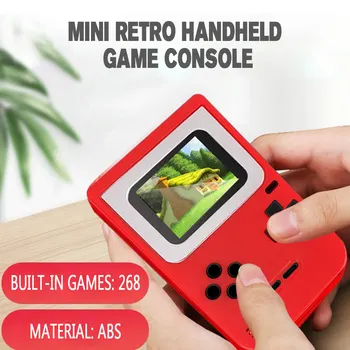 

Q2 mini retro handheld game console Built-in 268 8-bit games 2.0" Color Screen Retro for FC Classic Games Game Players Best sell