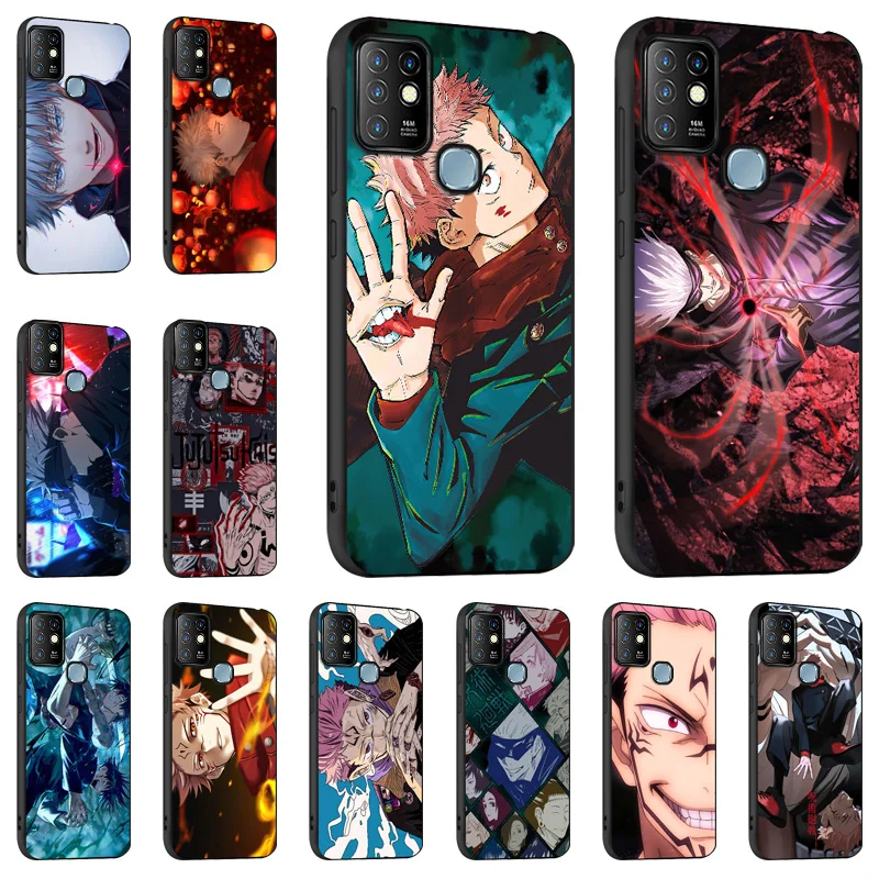 Jujutsu Kaisen Anime Case For Infinix Hot 10 Lite 8 9 Play Soft TPU Protective Note 7 Zero Smart 5 4 Cover | Мобильные телефоны и