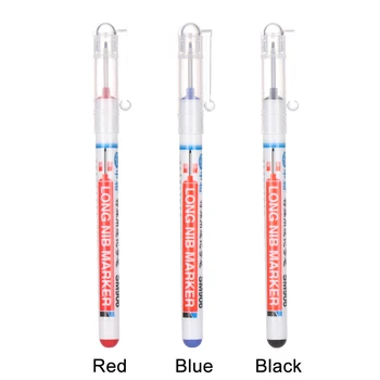 

20mm Deep Hole Long Head Markers Multifunction Waterproof Quick-drying Marker for Paper Metal Glass Cotton Leather Woodworking