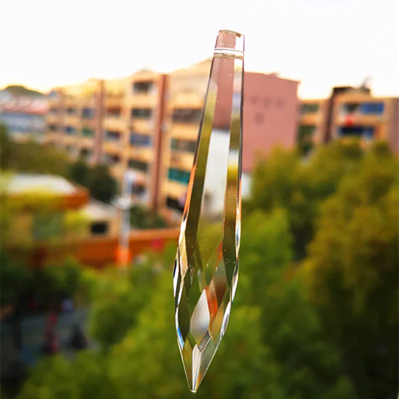 Lustre de Cristal Gotas de Icicle Anéis de Salto Contas de Cristal Qualidade Superior k9 Multi-facetado Prismas Livre Cortina Pingentes 12 Pçs 76mm 7 (anéis de salto livre) contas de cristal cortina pingentes