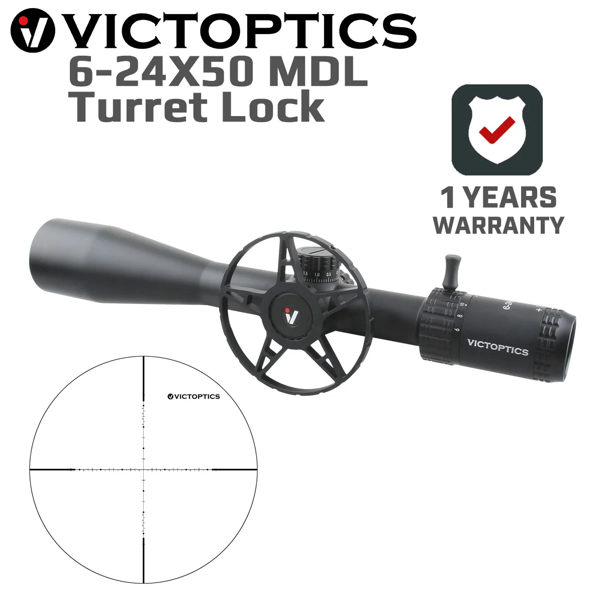 Victoptics Agn 6-24X50 Mdl Optische Scope 30Mm Buis 1/10 Mil Voor Jacht Sniper Airsoft Guns Fire Armen Riflescope AR15 .223 5.56