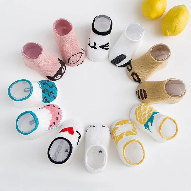 

CHILDREN'S Socks Boxed Autumn New Style Dispensing Anti-slip xue ayumi wa Children's Socks Fresh Fruit Cartoon Baby Short Socks