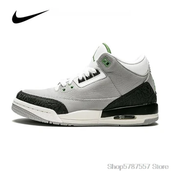 

Nike-zapatillas de baloncesto Air Jordan 3 Retro Para hombre y mujer, zapatos deportivos transpirables, botas, 2013-006