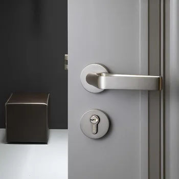 

1 Set Unique design/ Door Lock Nordic Style Bedroom Door Handle Lock Interior Anti-theft Room Safety Door Lock