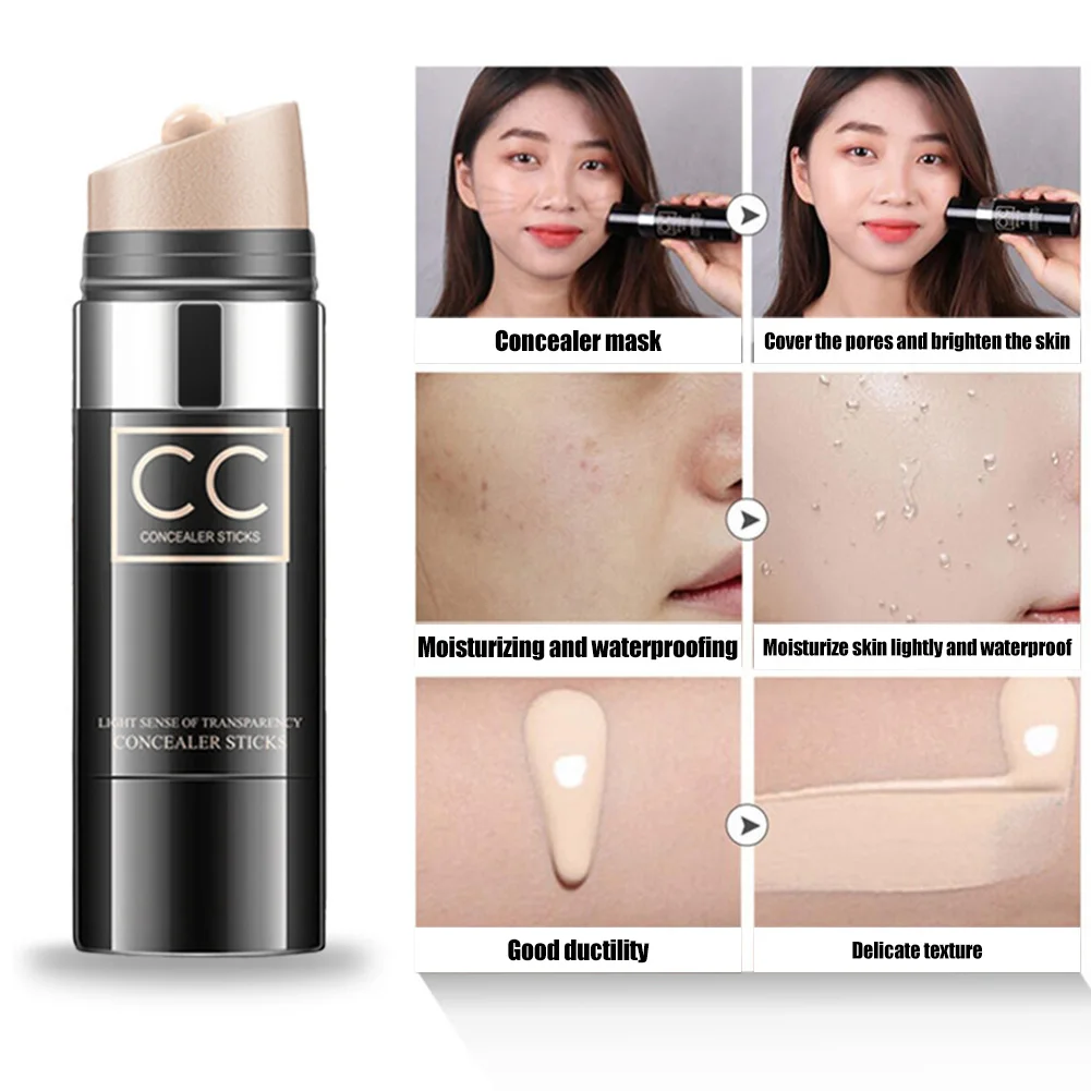

New arrival Anti-Aging Concealer Stick CC Moisturizing Foundation Makeup Cover Up Stick Contour Face Concealer Cream