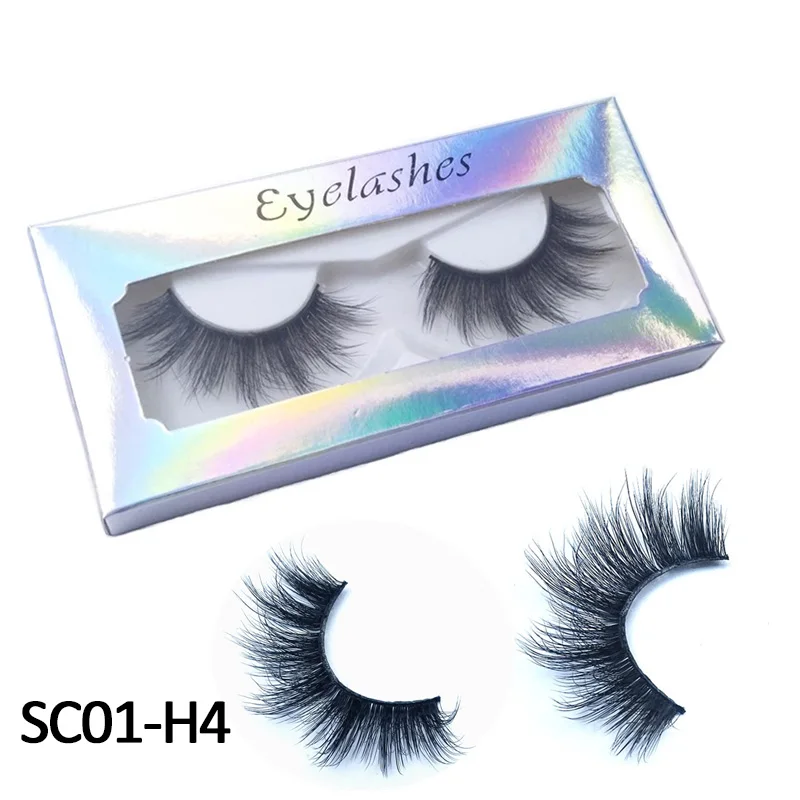 4Thick Fluffy Lashes False Eyelashes Criss-cross Long Dramatic High Volume Eyelash Extension makeup Tools Eyelashes