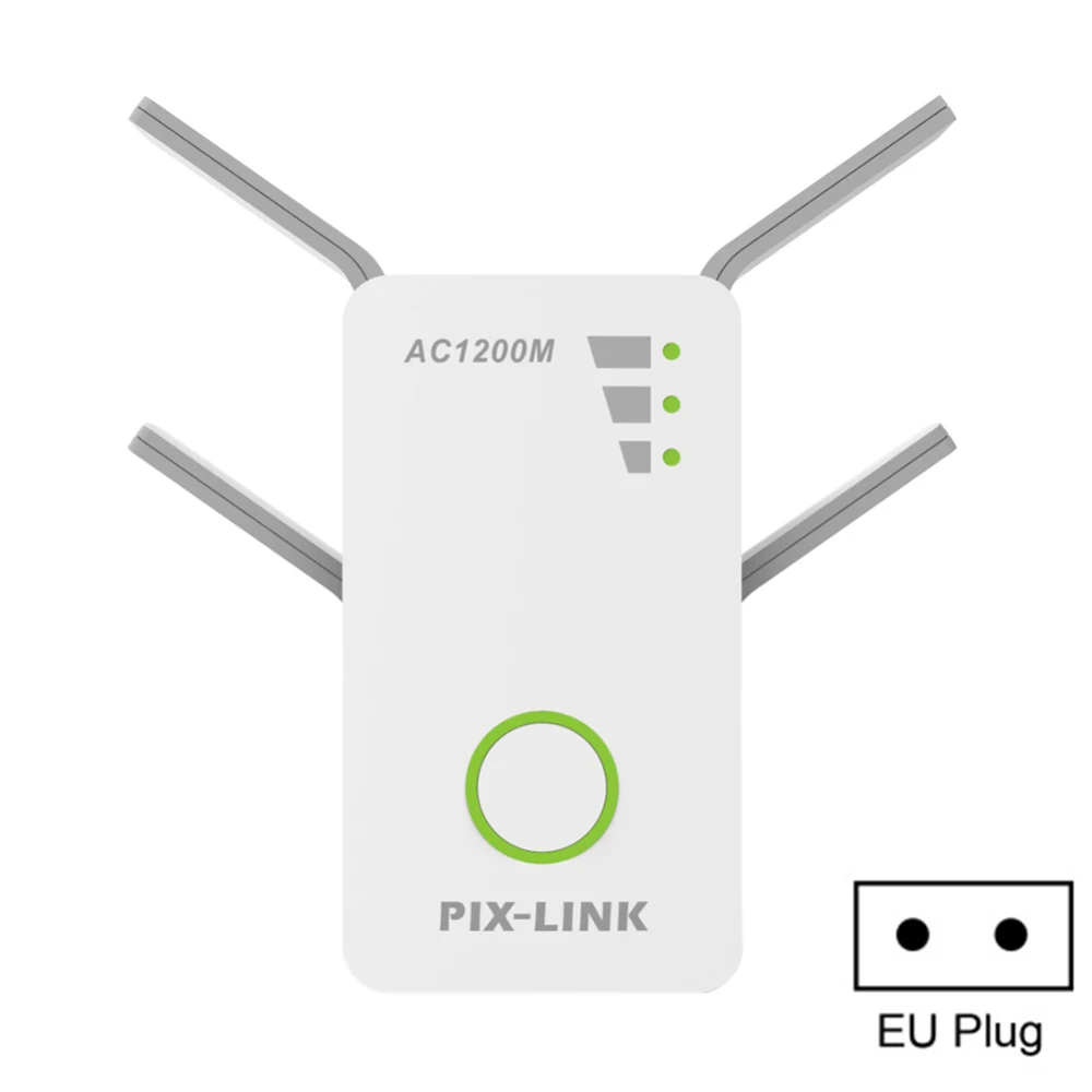 2,4G/5G WiFi усилитель сигнала для ретранслятора двухдиапазонный AP 1200 Мбит/с беспроводной расширитель усилитель роутера - Цвет: White