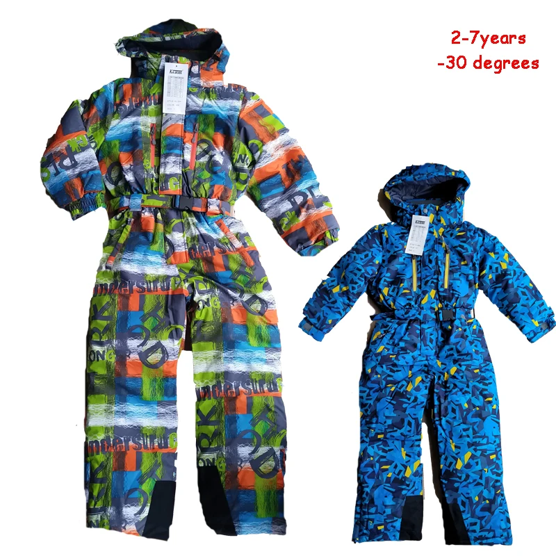 -30 детской верхней одежды зимние комбинезоны для маленьких мальчиков лыжный