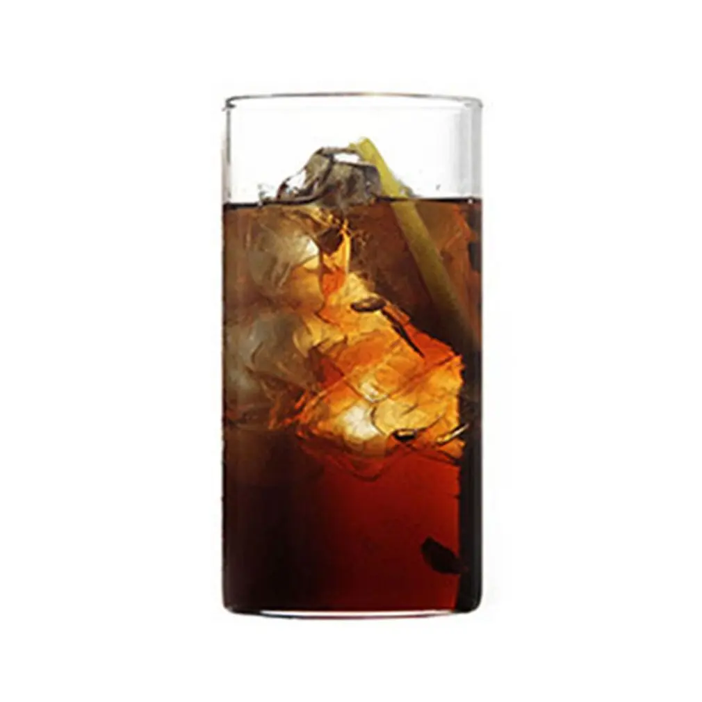 300ML Cylindrical Coffee Cup Juice Tea Heat-Resistant Glass Transparent Water Cup High Temperature Creative Gift - Цвет: 300ML