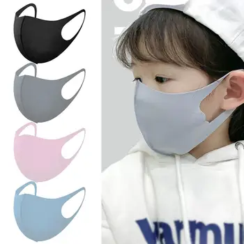 

3PCS For 4-11 Years Kids Children Mouth Mask Anti Pollution Mask PM2.5 Air Dust Face Masks Washable & Reusable Mouth Cover