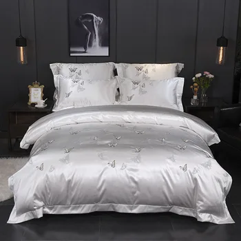 

Morpheus Luxury Egyptian Cotton Bedding set King and Queen Bedding Set Embroidery Duvet Cover Set /MP04