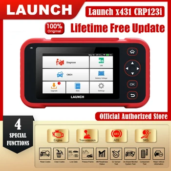 Диагностический сканер Launch x431 crp123i obd2, устройство для считывания кодов и диагностики автомобиля ENG AT ABS SRS, crp123X Диагностический сканер Launch x431 crp123i obd2, устройство для считывания кодов и диагностики автомобиля ENG AT ABS SRS, crp123X