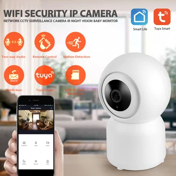 

HD 1080P IP Camera Tuya APP Baby Monitor Home Security Indoor camera Surveillance CCTV Mini Wireless Camera WiFi Camera