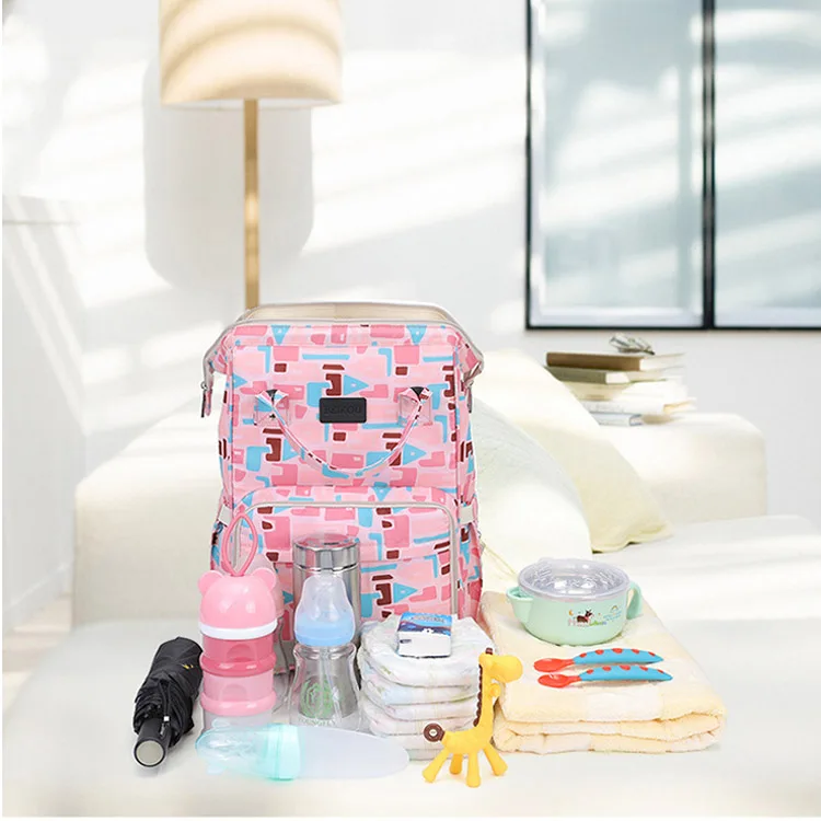 Mummy Maternity Diaper Bag Large Capacity Nappy Bag Waterproof Baby Stroller Bag Diaper Organizer Travel Backpack Nursing Bag