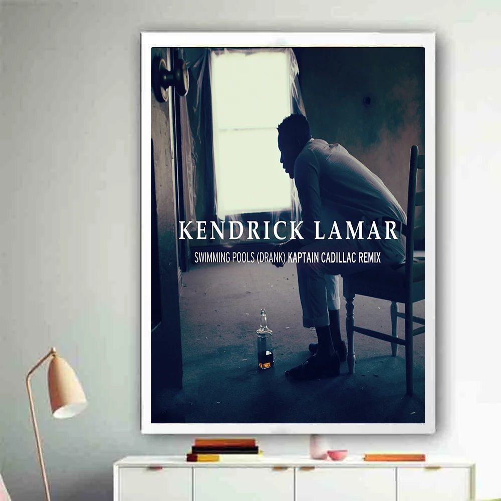 M523 Kendrick Ламар плавательные бассейны (выпил) покрытие шелковой ткани ткань холст с