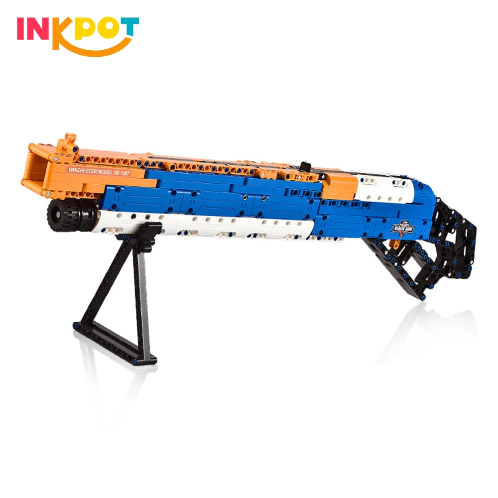 506 pcs Shot guns building blocks Winchester Military city technic Model M1887 Lever Action toy bricks | Игрушки и хобби