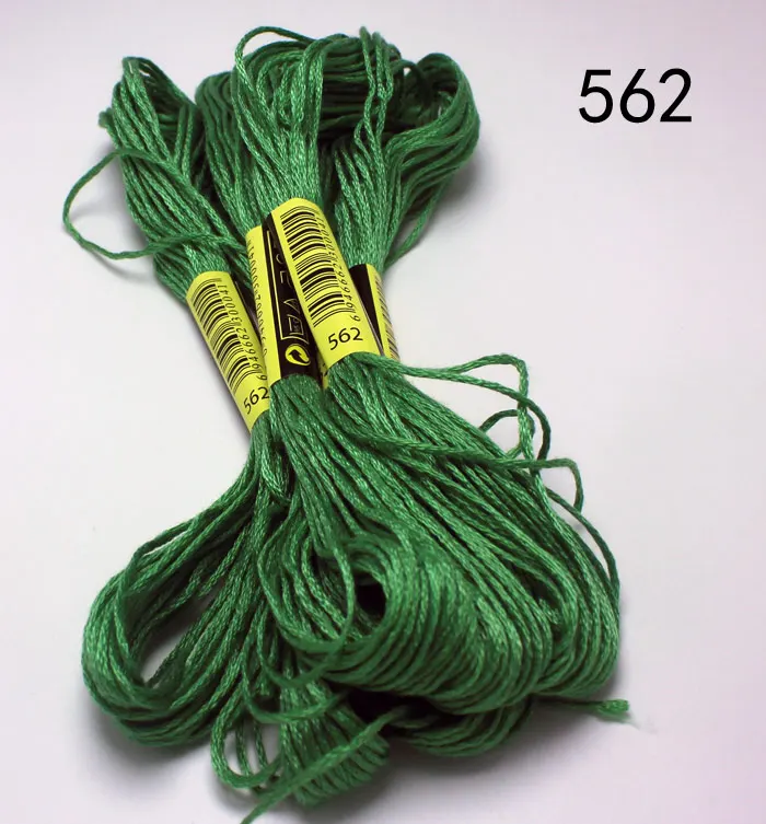 8 метров 50 шт. нитки для вышивки крестом DIY плетеная проволочная нить Моток вышивка нить плетение браслетов нить - Цвет: 562