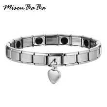 Горячая Распродажа, дизайнерский оздоровительный германий браслет с сердечком, тепловые амулеты, браслет для женщин и мужчин, ювелирные изделия с артритом