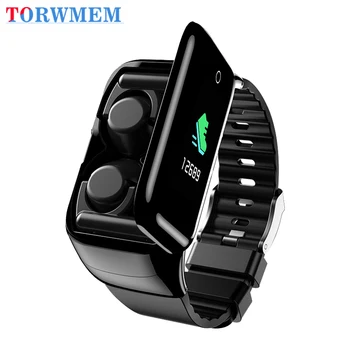 

M7 Smart Watch Men With Bluetooth Earphones Heart Rate Blood Pressure Monitor Smartwatch for Android IOS Phones