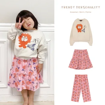

2020 Autumn and Winter Children's Clothing Custom Tao Sweater Children's Small Children's Printed Hoodie Trousers Overskirt