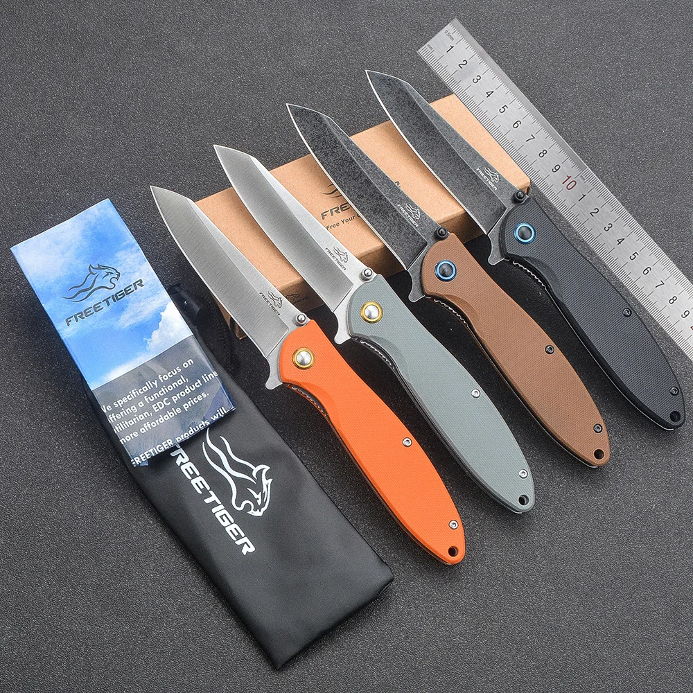 FREETIGER New FT2101 Folding Pocket Knife D2 Blade Outdoor Camping Selfdefence Hunting Survival Clip Knives Edc Tools | Инструменты