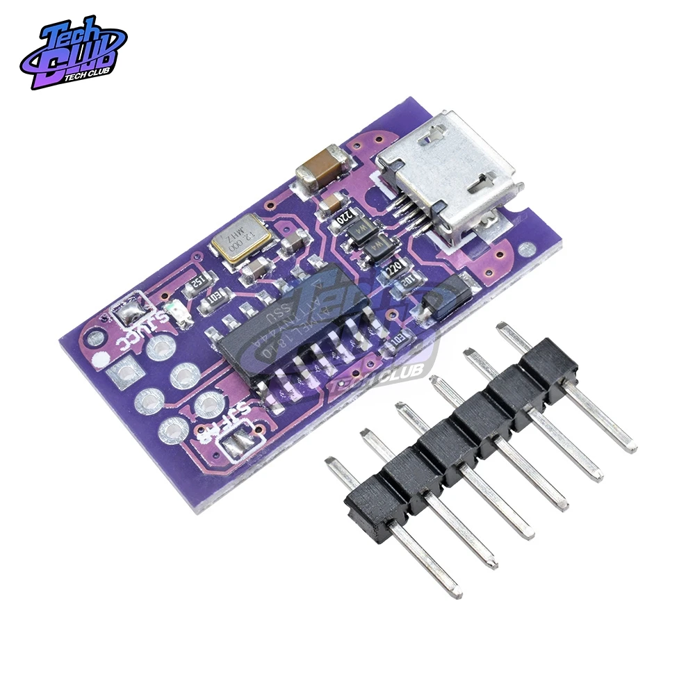 Миниатюрный программатор AVR ISP ATtiny44 с микро USB модуль программатора USBTinyISP для Arduino