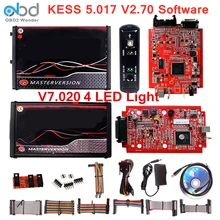 최신 레드 KESS V5.017 V2.70 V7.020 V2.25 ECU 칩 튜닝 도구 마스터 KESS 5.017 2.53 온라인 ECM Titanium WinOLS 작동