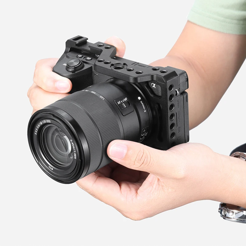 A6600 камера клетка для sony 1/4 резьба отверстие верхней ручки монитор микрофон