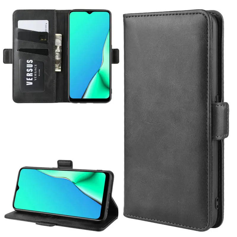 

For Oppo A9 2020 Wallet Case for Oppo A9 2020 for Oppo A5 2020 6.5" Double Flip Leather Cover Phone Case Capa Etui Fundas>