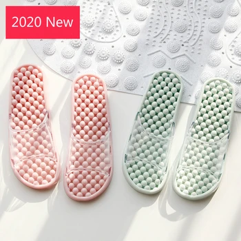 

Women Massage Slippers Summer Fashion Leakage Design Non Slip Indoor Outdoor Woman House Shoes Beach Bathroom Slipper Men Slide