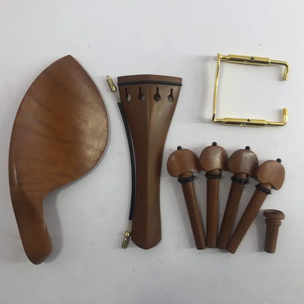 

4 / 4 violin string shaft high grade jujube wood violin string buckle 4-piece set