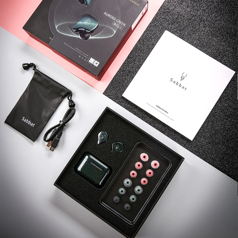 Sabbat E12 Ultra TWS Bluetooth 5.0 True Wireless HiFi Earbuds Sweatproof Noise Canceling Earphones