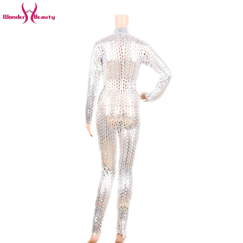 shiny metallic catsuit latex faux leather jumpsuit body suit leotard bodycon clubwear bar pole dance costume wet look bodysuit (27)