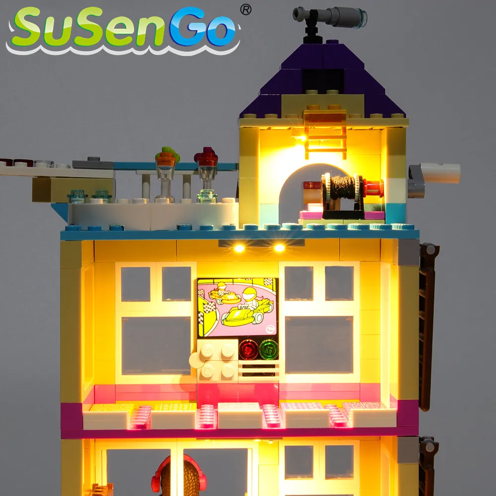 SuSenGo светодиодный световой набор для друзей серии дружбы дом строительные блоки комплект освещения совместим с 41340 модель не входит в