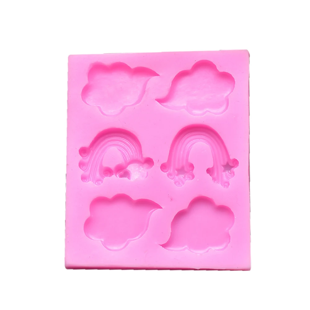 3D DIY силиконовые формы для выпечки торта облако Радуга форма помадка шоколадный торт украшение глина десерт выпечки Посуда Плесень инструмент