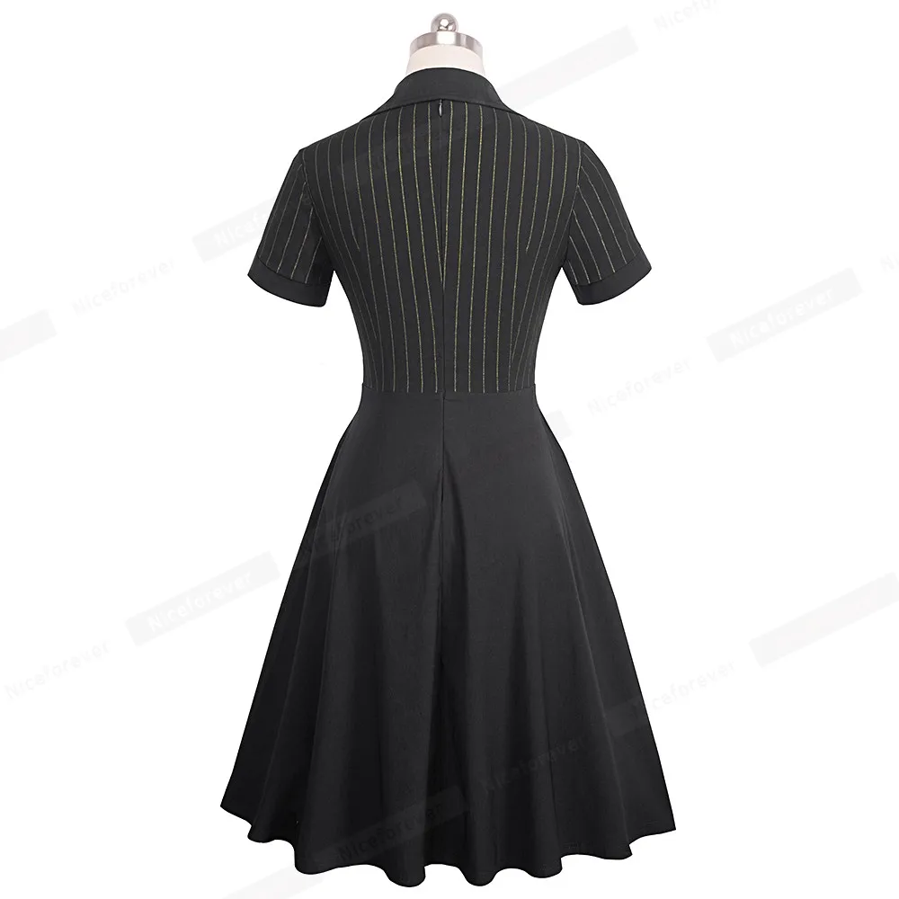 Cena Ładny na zawsze retro czerwona w paski patchworkowy vestidos 1950 \