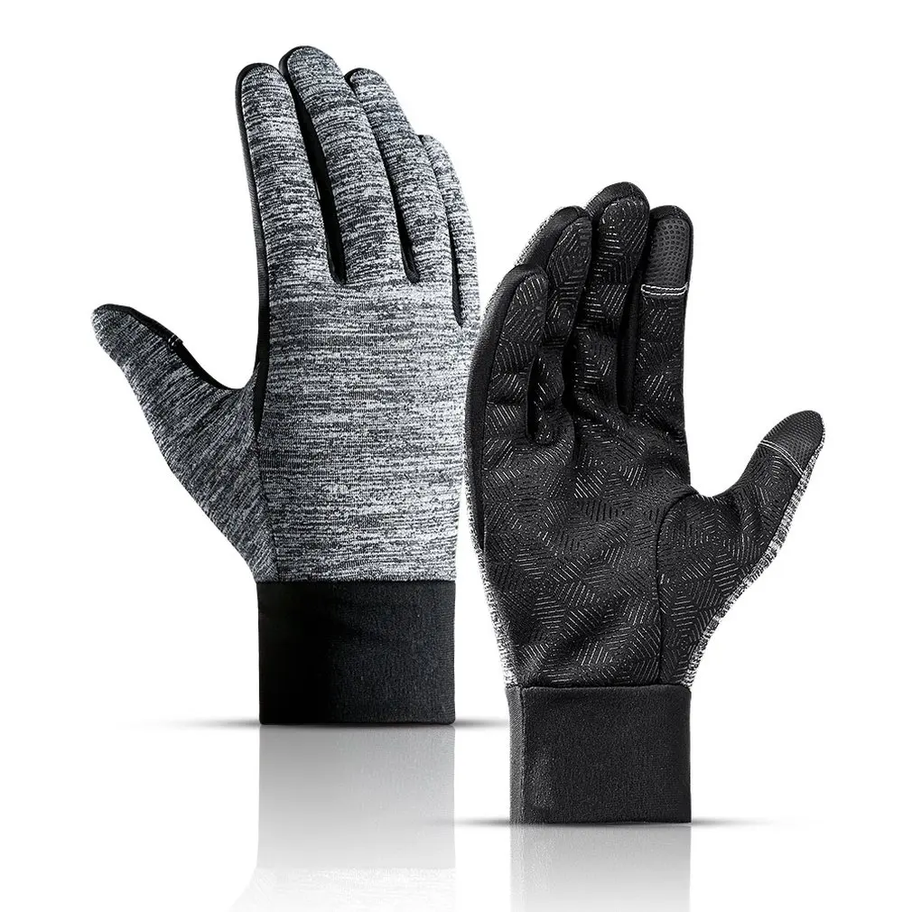 

Outdoor Waterproof Touchscreen Gloves Cycling Windproof Full Finger Sports Winter Warm Fleece Skiing