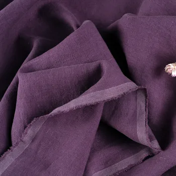 

High grade pure flax fabric Floret printing fabrics Autumn winter Gown Dress patchwork