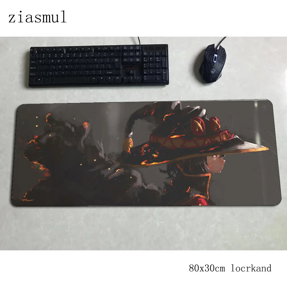 Игровой коврик для мыши megumin толщиной 800x300x3 мм ноутбука игровой большой коврики