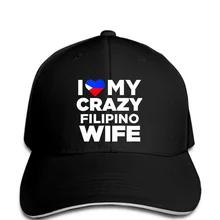 Новая бейсболка с круглым воротником I Love My Crazy Filipino Wife на Филиппинах
