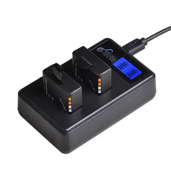 

PG1050 Battery + LCD Dual USB Charger for SJCAM SJ4000 SJ5000 EKEN M10 4K H8 H9 GIT-LB101 GIT PG900