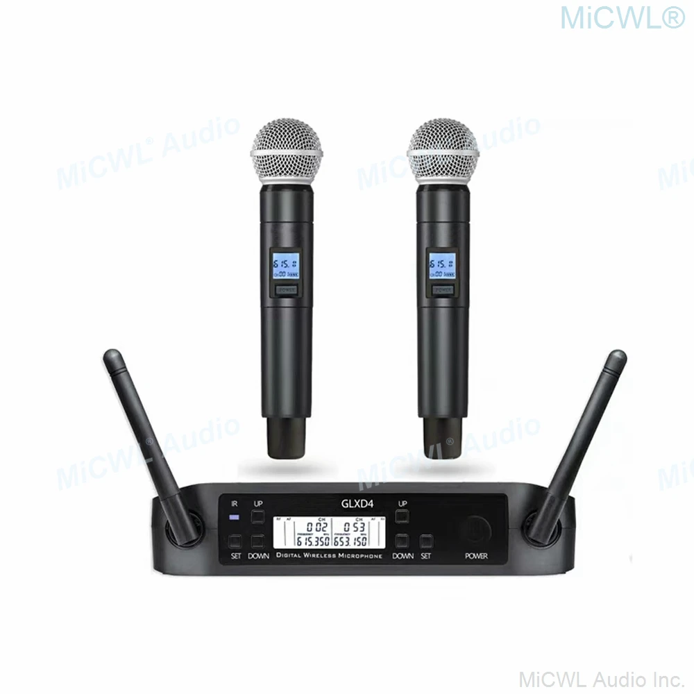 Professional GLXD4 Dual Channel Wireless Karaoke DJ Sing Audio